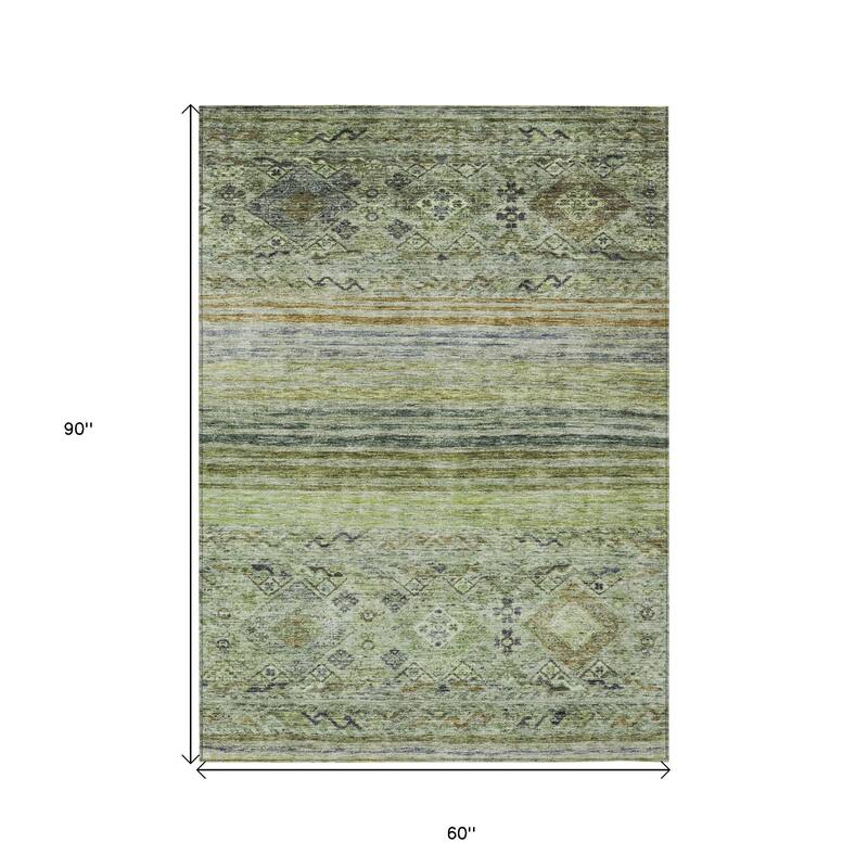 HomeRoots Floral Transitional Rectangle Outdoor Rug