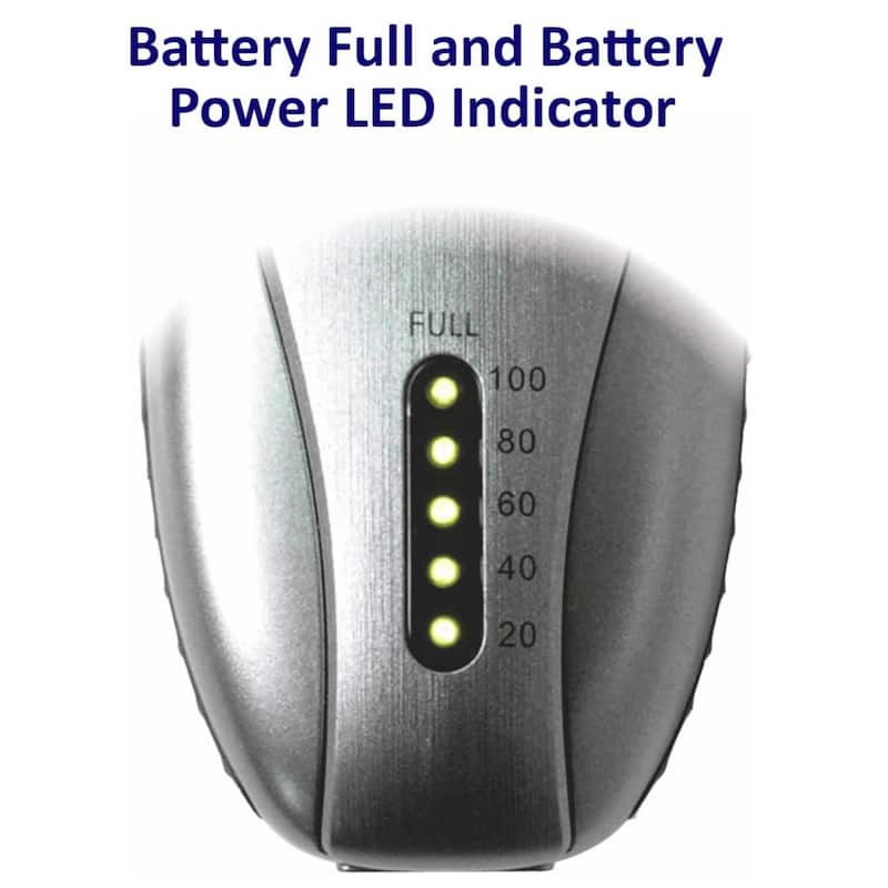 Optimus Cordless Rechargeable LED Shaver with Pop-Up Trimmer