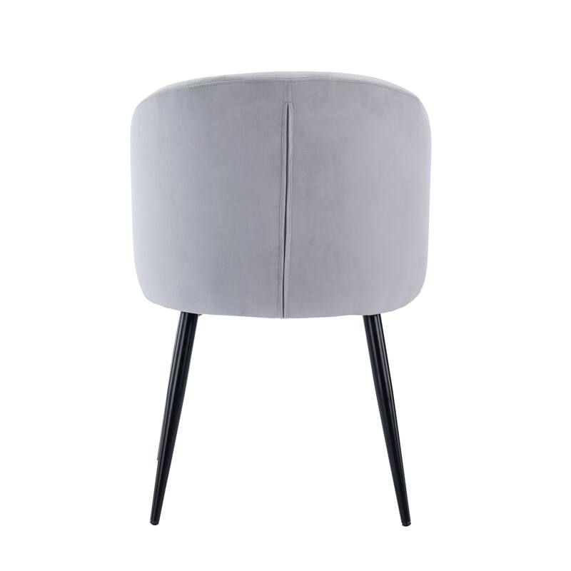 Porthos Home Abel Dining Chairs Armchairs Set of 2, Velvet, Steel Legs