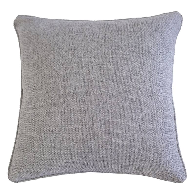 Mimi Chenille 20" Square Decorative Throw Pillow 2PK - Silver