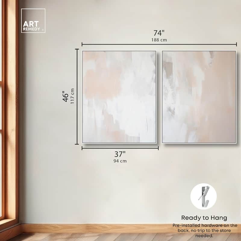 Opalescent Hues IV Canvas Set of 2 by Art Remedy