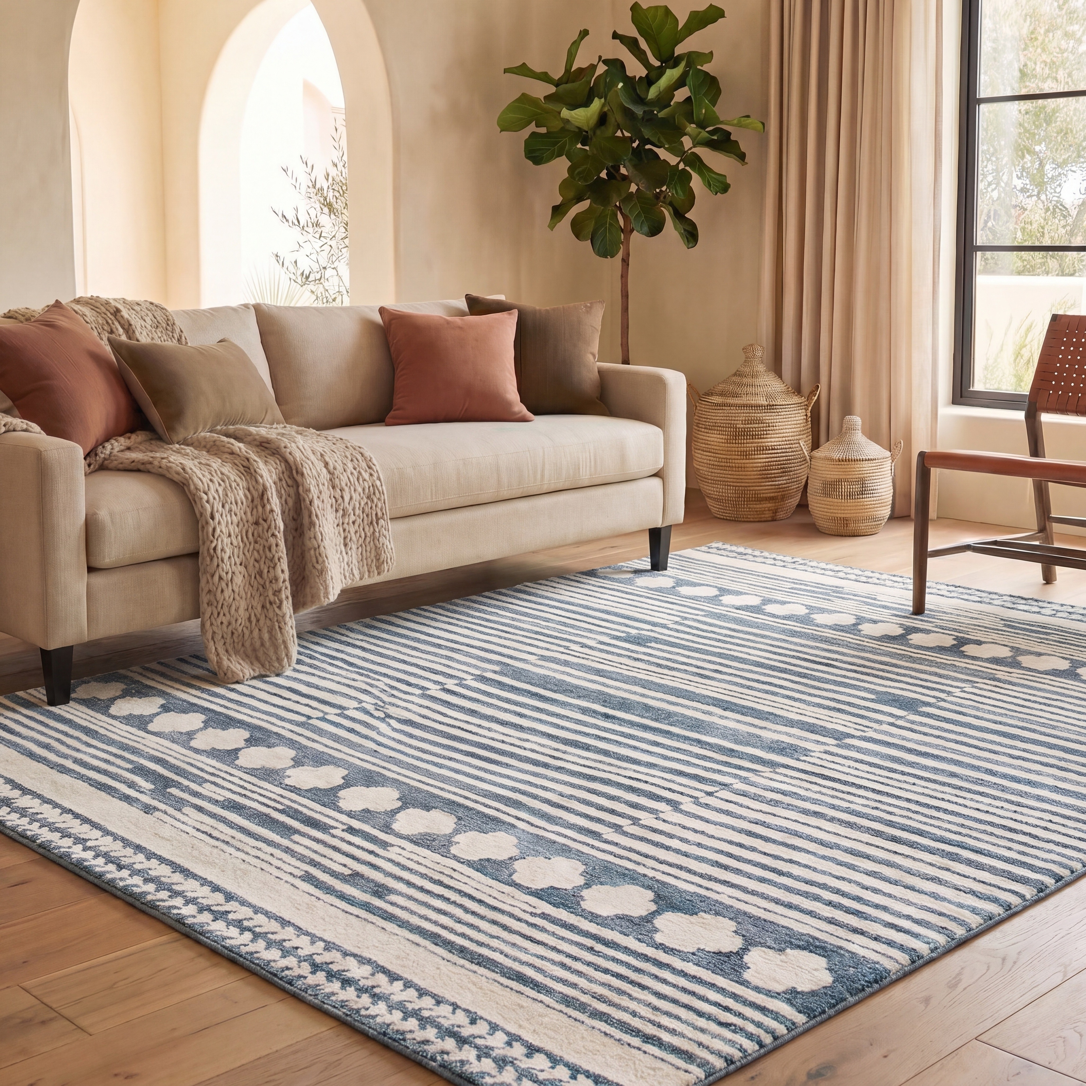 SAFAVIEH Handmade Abstract Brid Modern & Contemporary Wool Rug