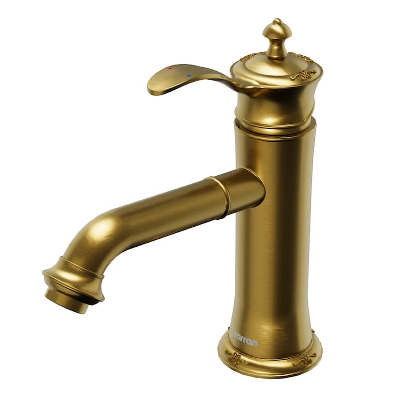 Karran Vineyard KBF470 Single-Handle Single Hole Basin Bathroom Faucet with Matching Pop-up Drain