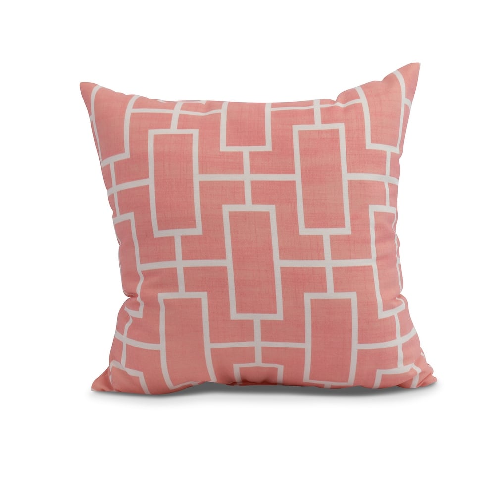 20 x 20 inch Screen Lattice Geometric Print Pillow