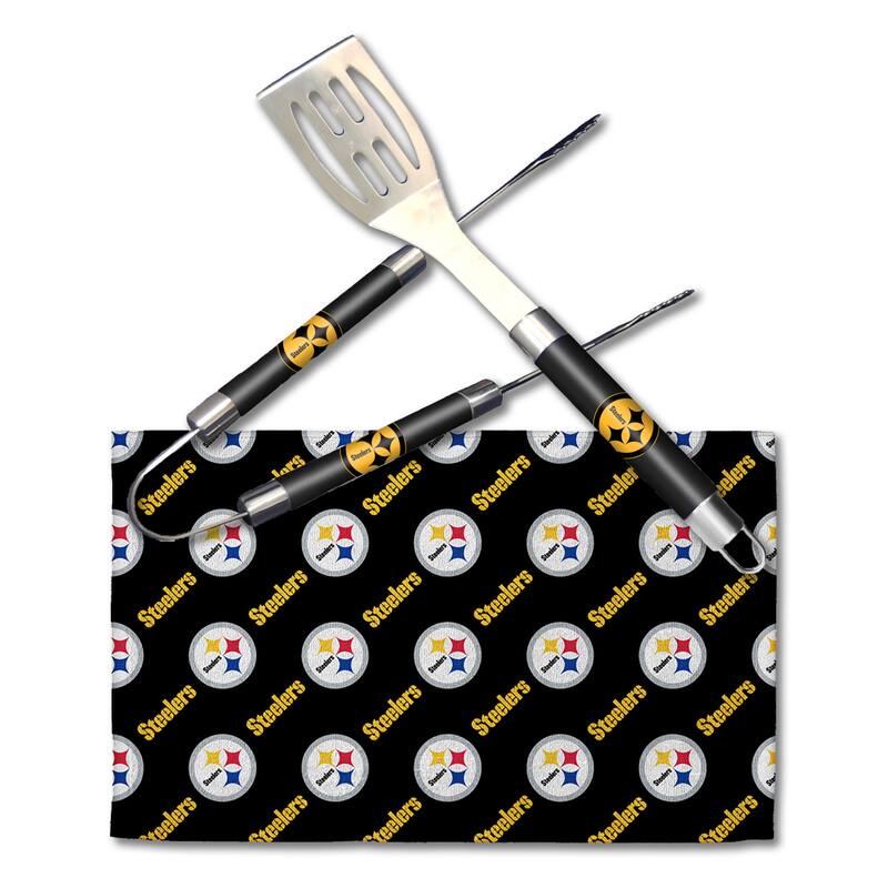 NFL Pittsburgh Steelers 3-piece BBQ Grill Utensil Set - N/A