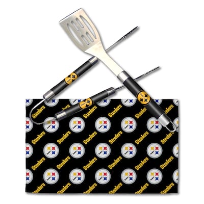 NFL Pittsburgh Steelers 3-piece BBQ Grill Utensil Set - N/A