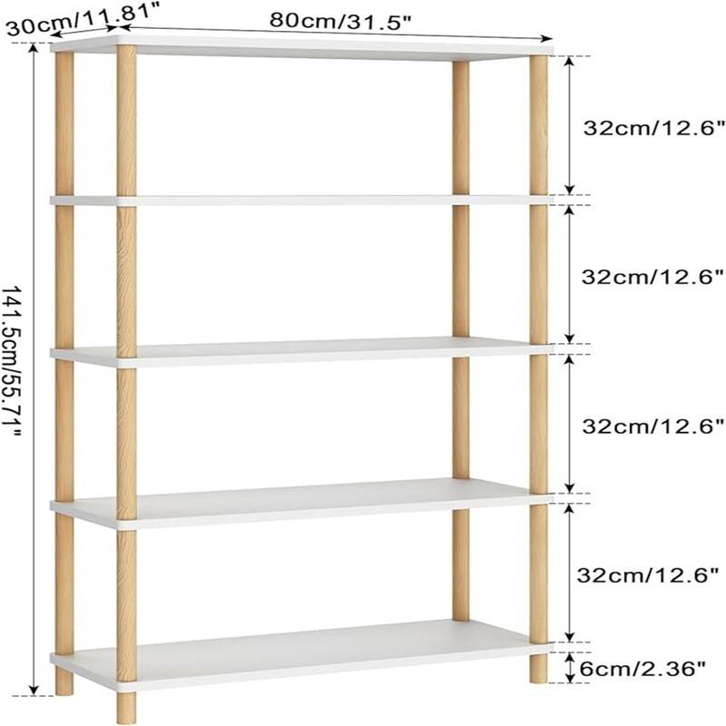 Wooden Open Bookcase