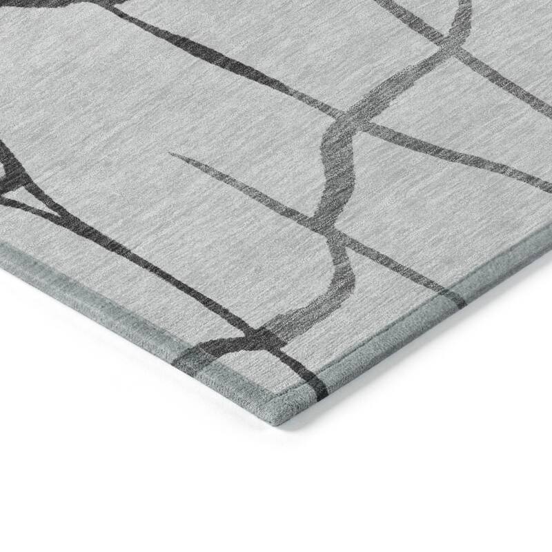 HomeRoots Abstract Transitional Rectangle Outdoor Rug