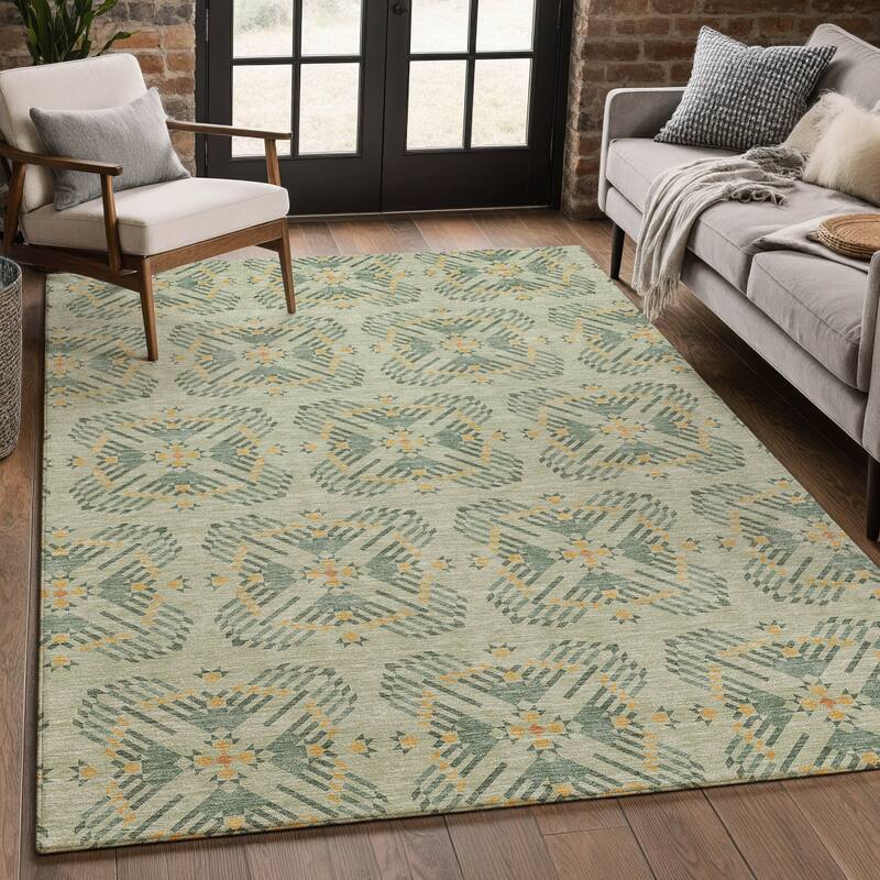 Machine Washable Indoor/ Outdoor Modern Frontenac Chantille Rug