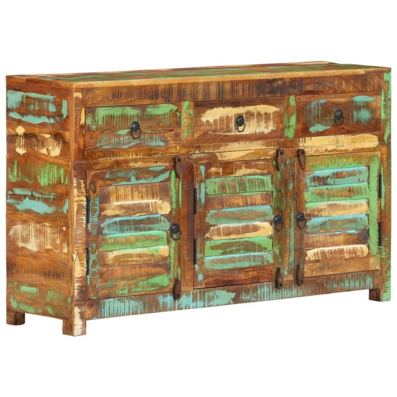 vidaXL Sideboard 43.3"x11.8"x25.6" Solid Wood Reclaimed - 43.3" x 11.8" x 25.6"