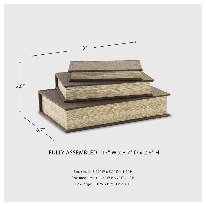 Signature Design by Ashley Jolina Box Set (Set of 3) - 13"W x 8.7"D x 2.8"H