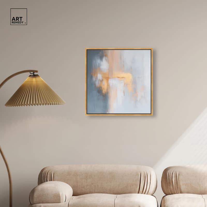 Coral Hues Canvas by Art Remedy