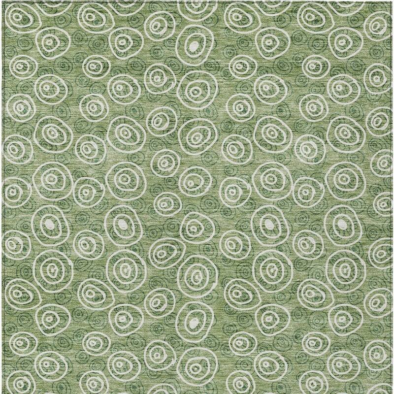 HomeRoots Geometric Transitional Rectangle Outdoor Rug