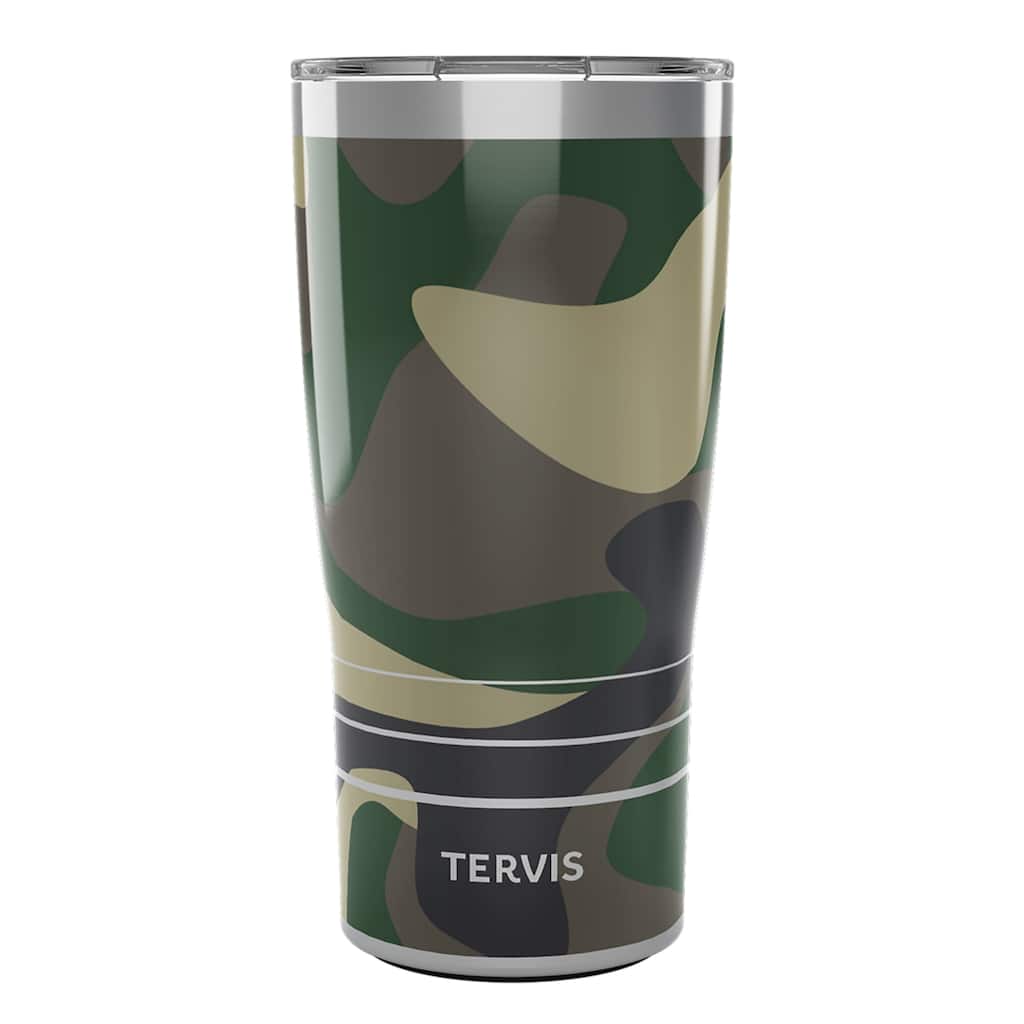 Tervis Traveler Hunting Forest Camo Triple Walled Insulated Travel Tumbler, Stainless Steel