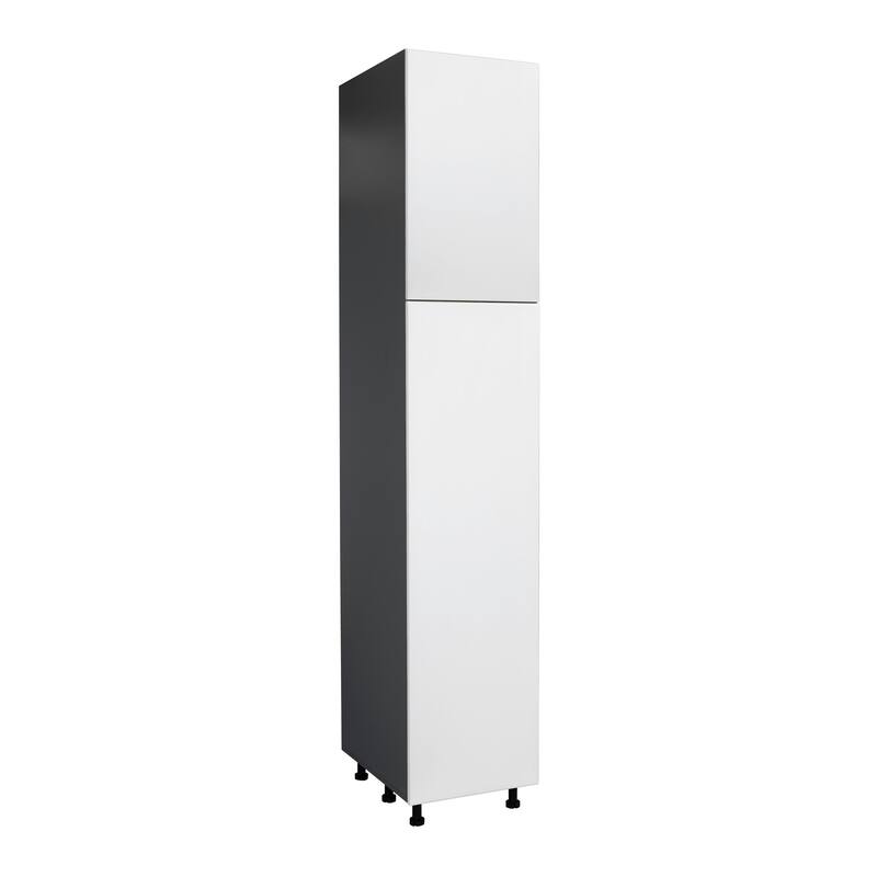 18" x 84" Utility Cabinet-Double Door-Grey - 18 x 84 x 23 3/8 - Off-White