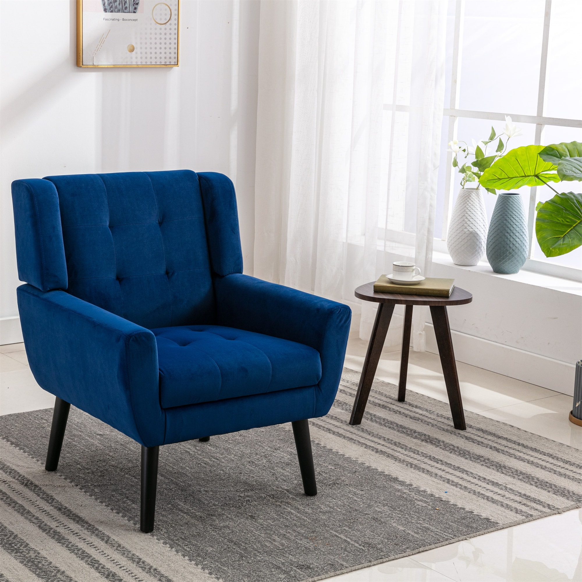 Navy sales reading chair