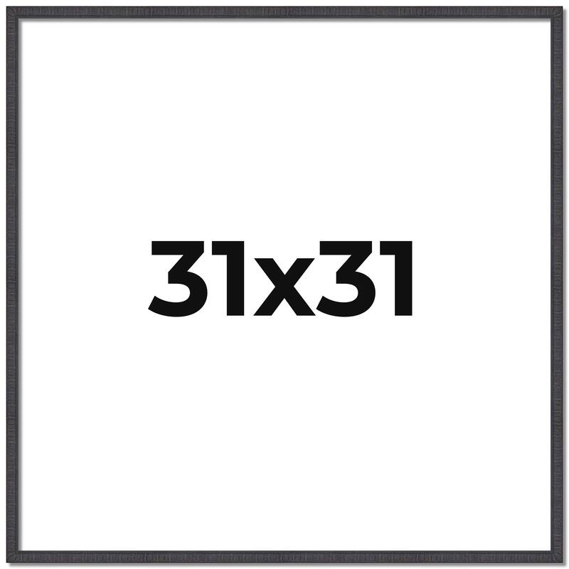 31x31 Frame Brown Picture Frame - Modern Photo Frame Includes UV