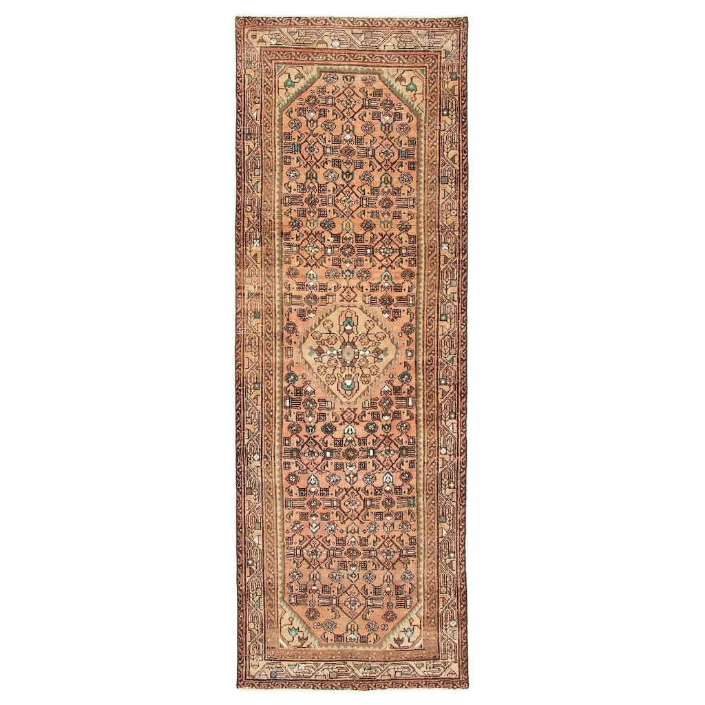 ECARPETGALLERY Hand-knotted Andelz Copper Wool Rug - 2'11 x 9'3