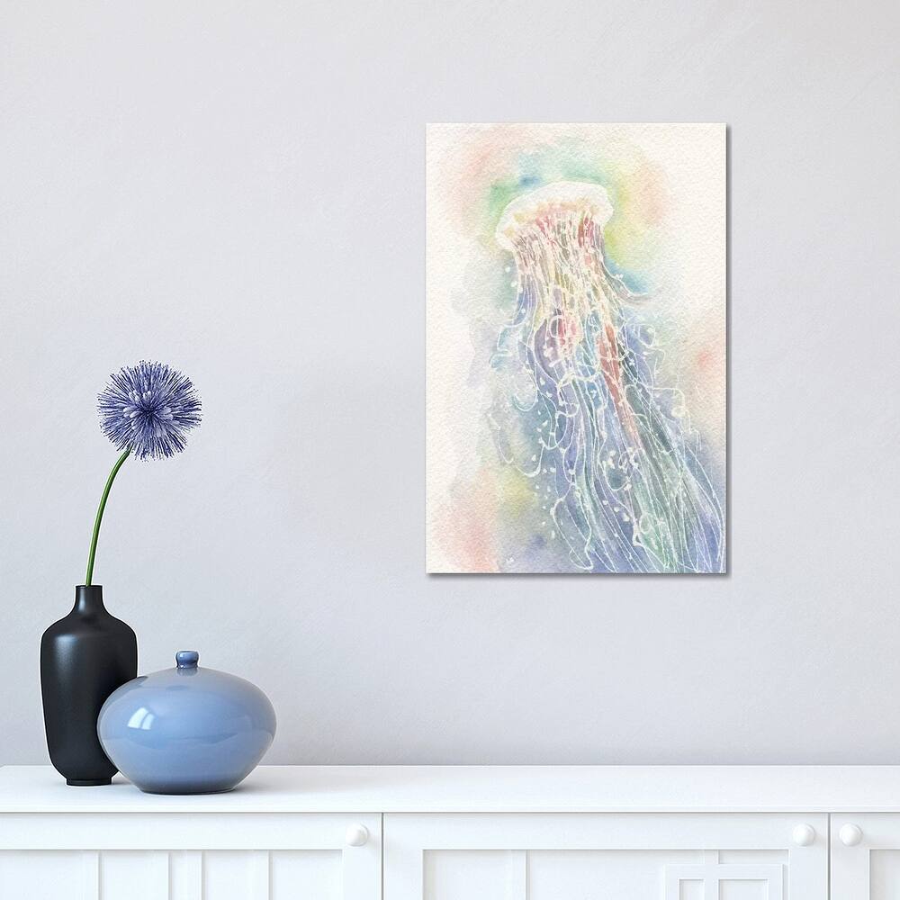 iCanvas "Jellyfish Watercolor" by Stephanie Corfee Canvas Print