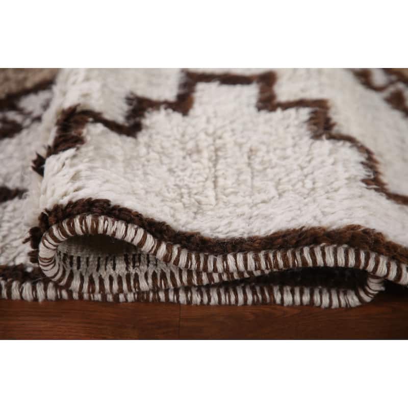 Natural Dye Tribal Anatolian Runner Rug Handmade Wool Carpet - 3'5"x 12'2"