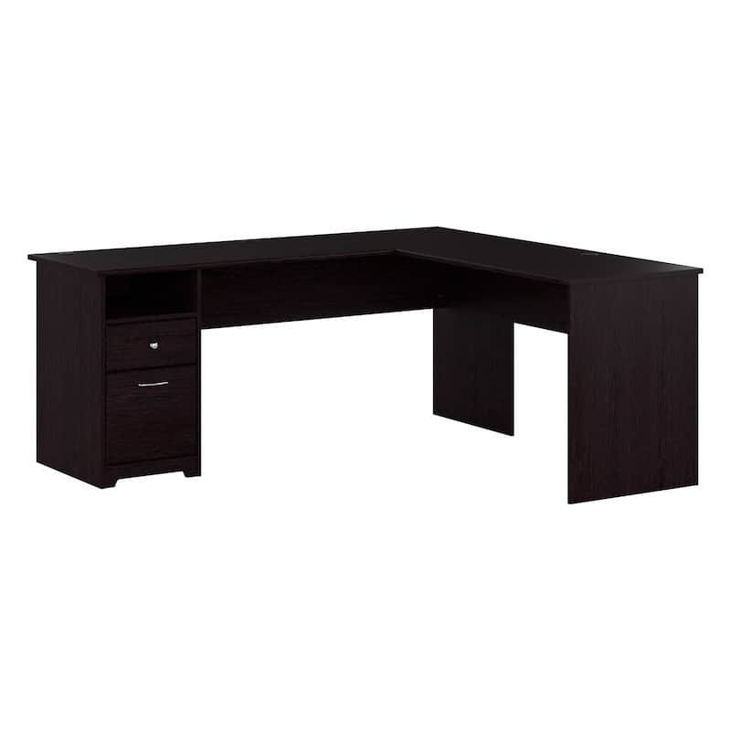 72W L-shaped Computer Desk with Drawers by Bush Furniture