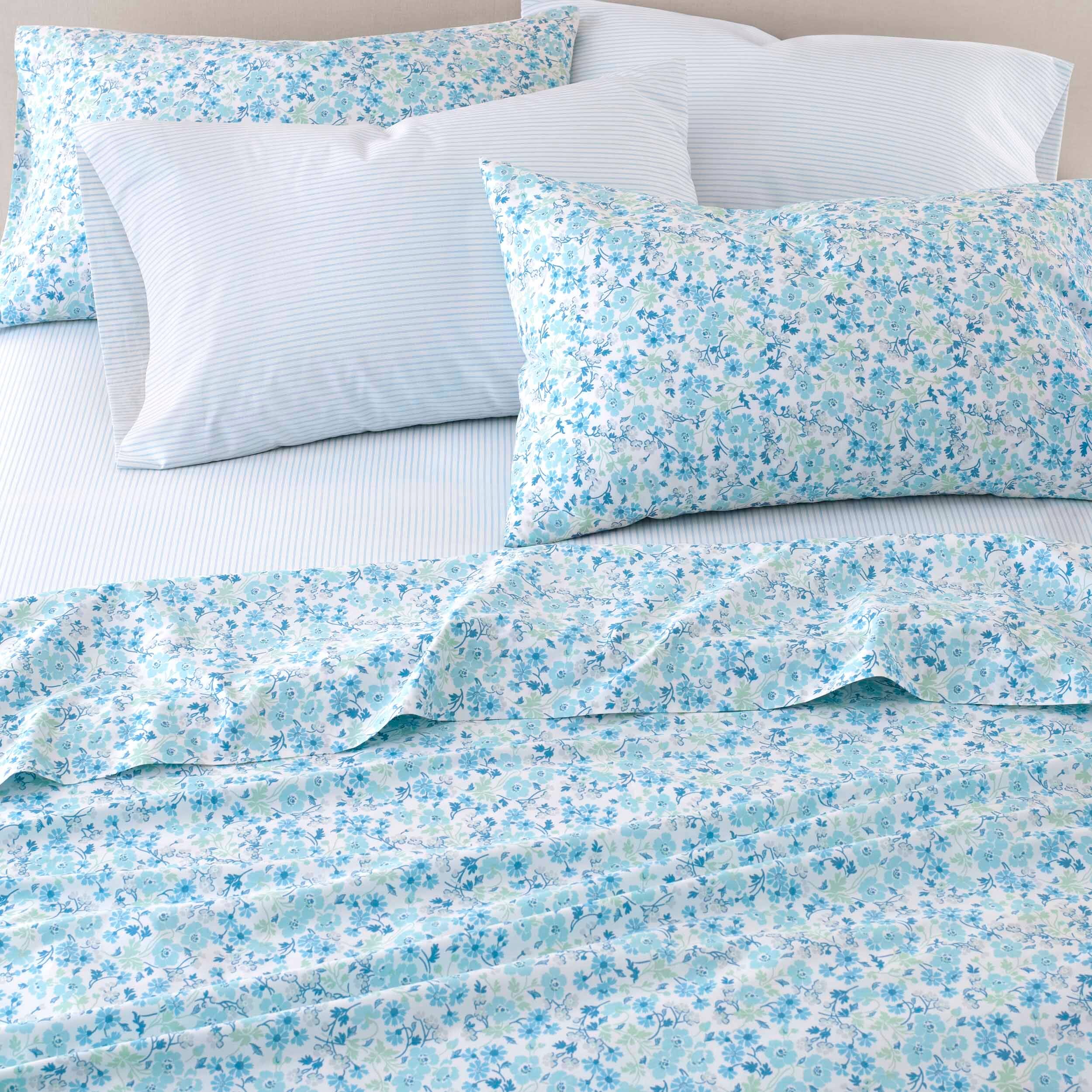 Laura Ashley Mixed Print Cotton 6 Piece Sheet Sets On Sale Bed Bath