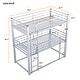preview thumbnail 3 of 10, Metal Twin Size Triple Bunk Bed with Guardrails