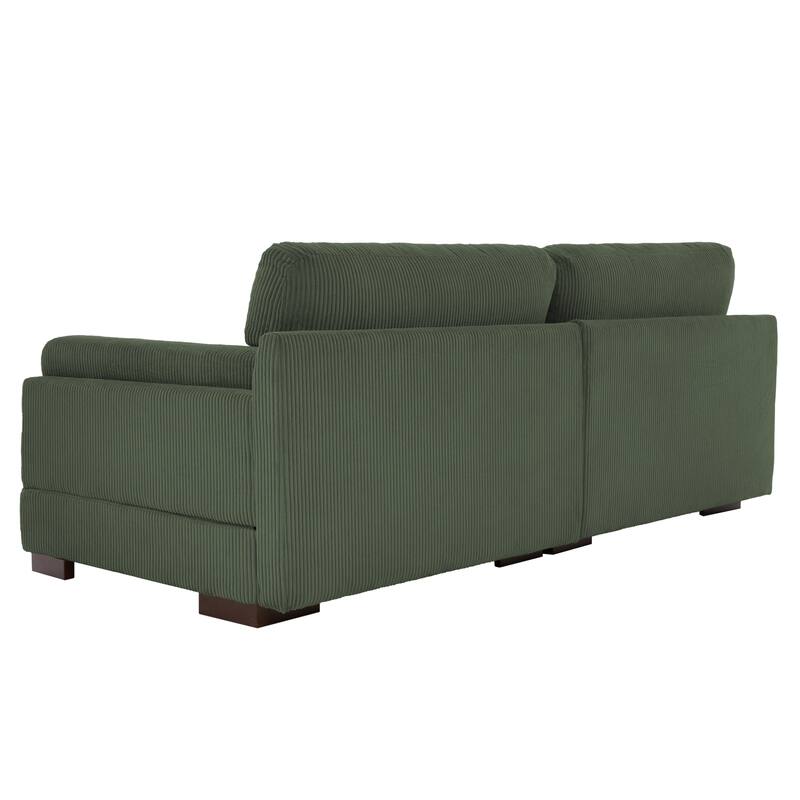 90" Oversized Modular Sectional Corduroy Sofa