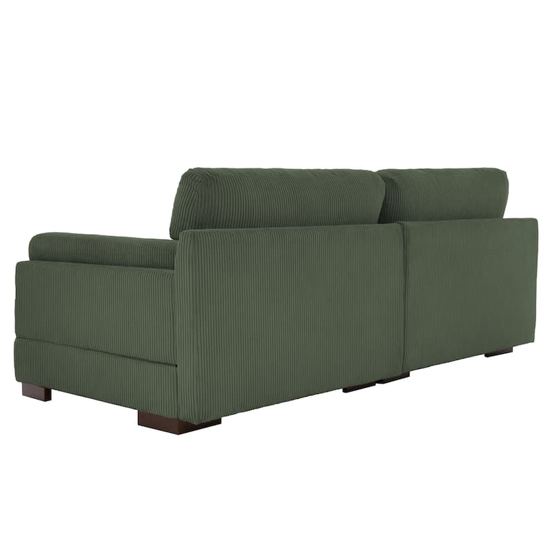90.2"W Corduroy Upholstered Living Room Sofa