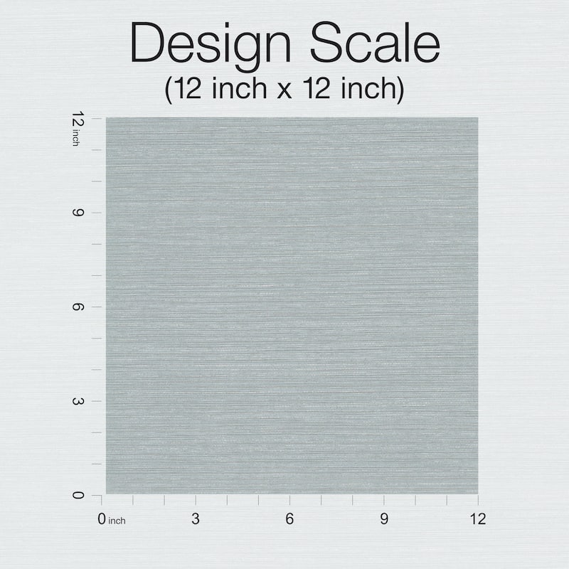 Garland Blue/Silver Non-Woven Unpasted Faux Grasscloth Shining Sisal Wallpaper Covers about 57.75 sq. ft.