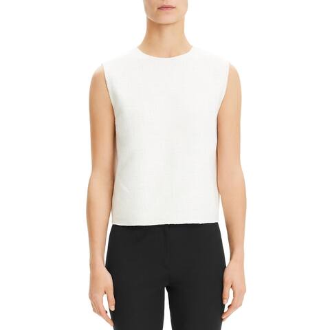 Theory Womens Shell Cropped Canvas - Rice