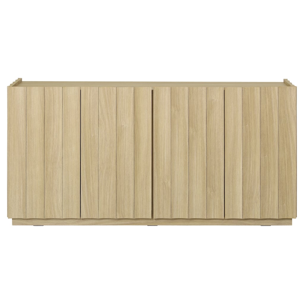 SAFAVIEH Home Bloom Scalloped 2-Door Sideboard / Media Stand - 64"W x 16"D x 32"H