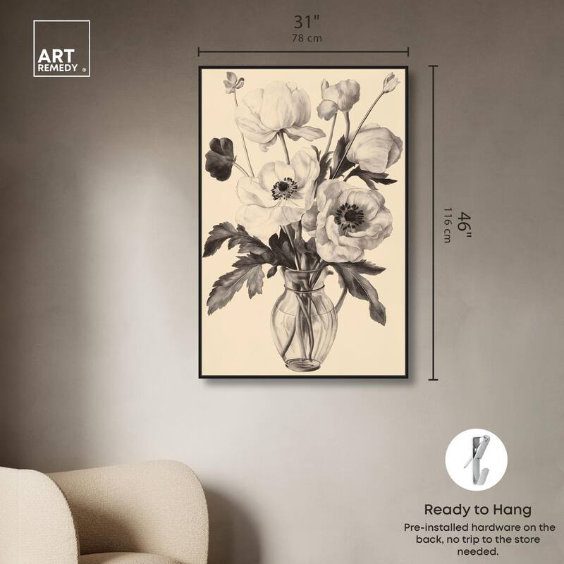 Herbarium's Hush III Canvas by Art Remedy