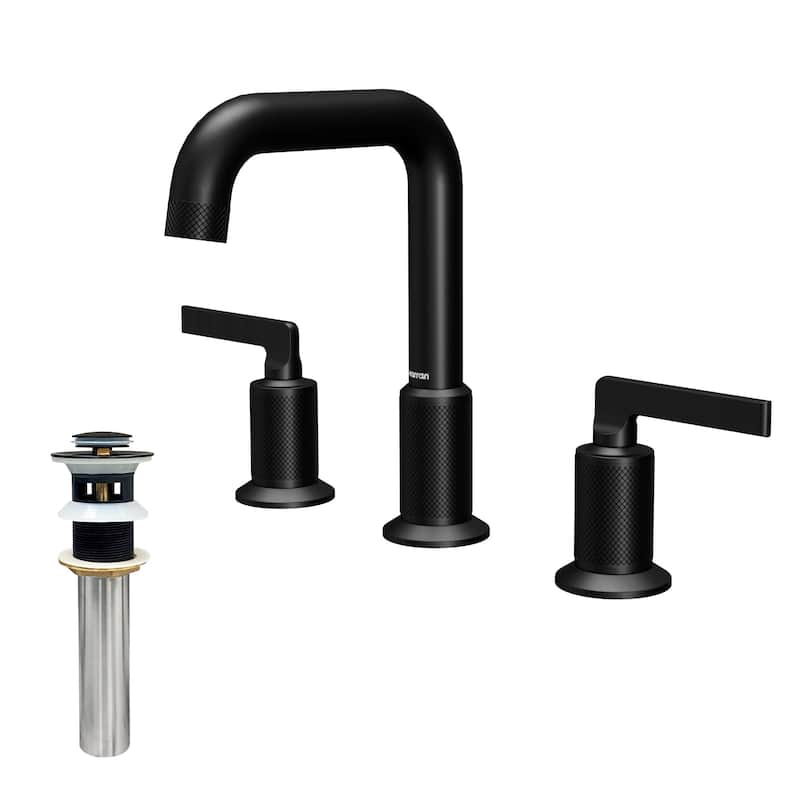 Karran USA KBF534 Gillingham 1.2 GPM Widespread Bathroom Faucet with - Matte Black