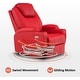 preview thumbnail 19 of 46, MCombo Manual Swivel Glider Rocker Recliner Chair with Massage and Heat, Faux Leather 8031