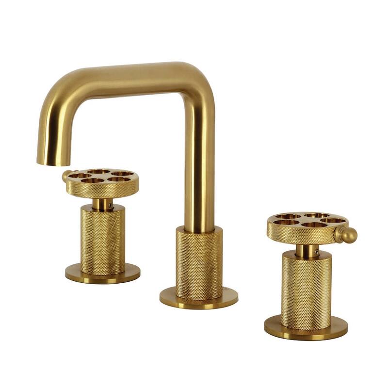 Kingston Brass KS141.RKZ Wendell 1.2 GPM Widespread Bathroom Faucet - Brushed Brass