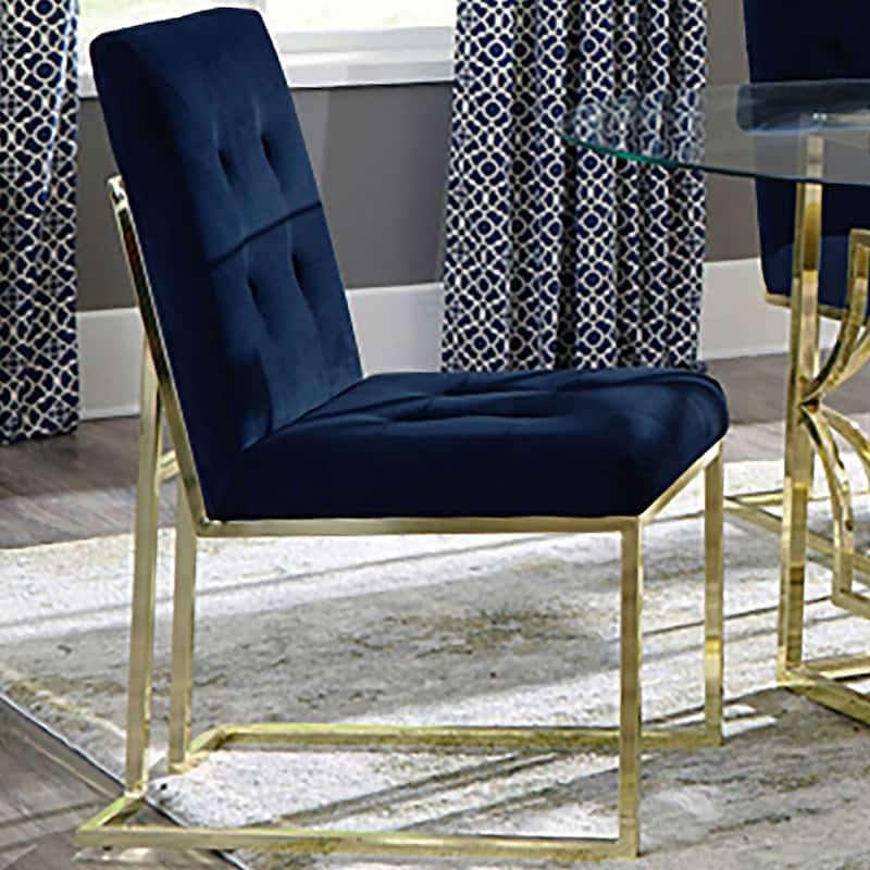 Cisco Velvet Upholstered Dining Side Chair (Set of 2)