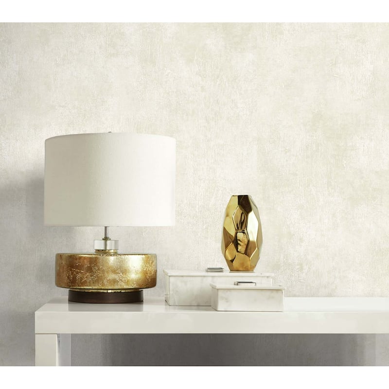 Seabrook Designs Claire Faux Plaster Nonwoven Unpasted Wallpaper