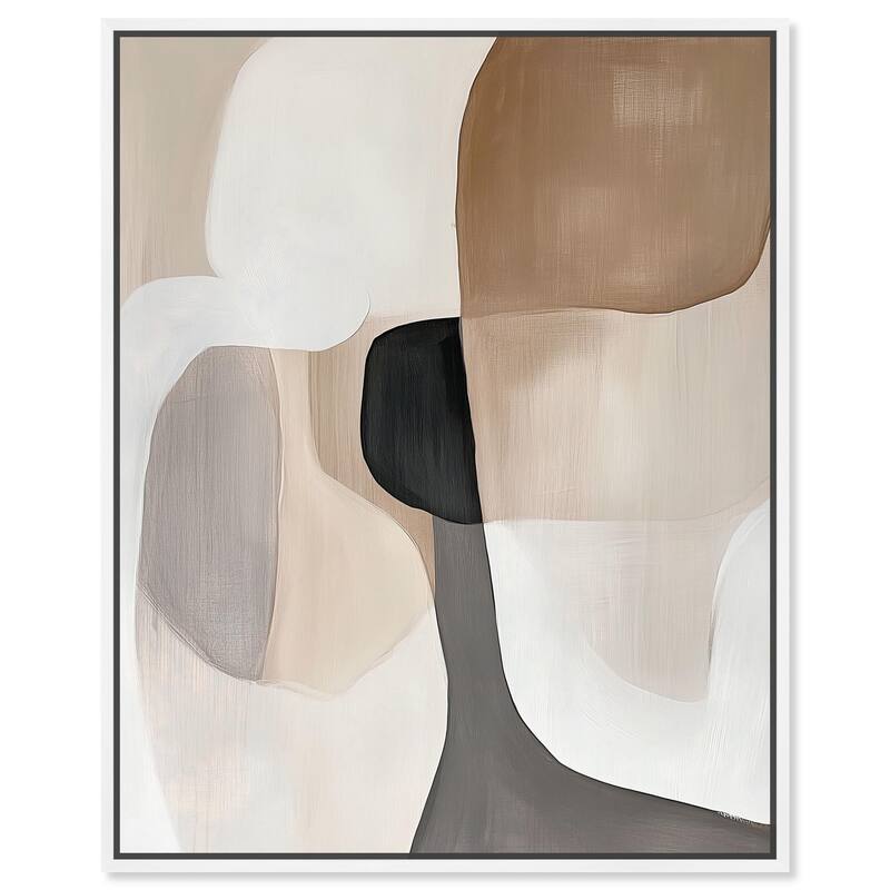 Curvilinear Composition II Canvas by Art Remedy - White - 30" x 36"