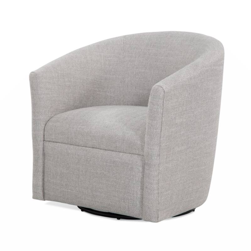 Sea Oat Swivel Barrel polyester Chair - Beige