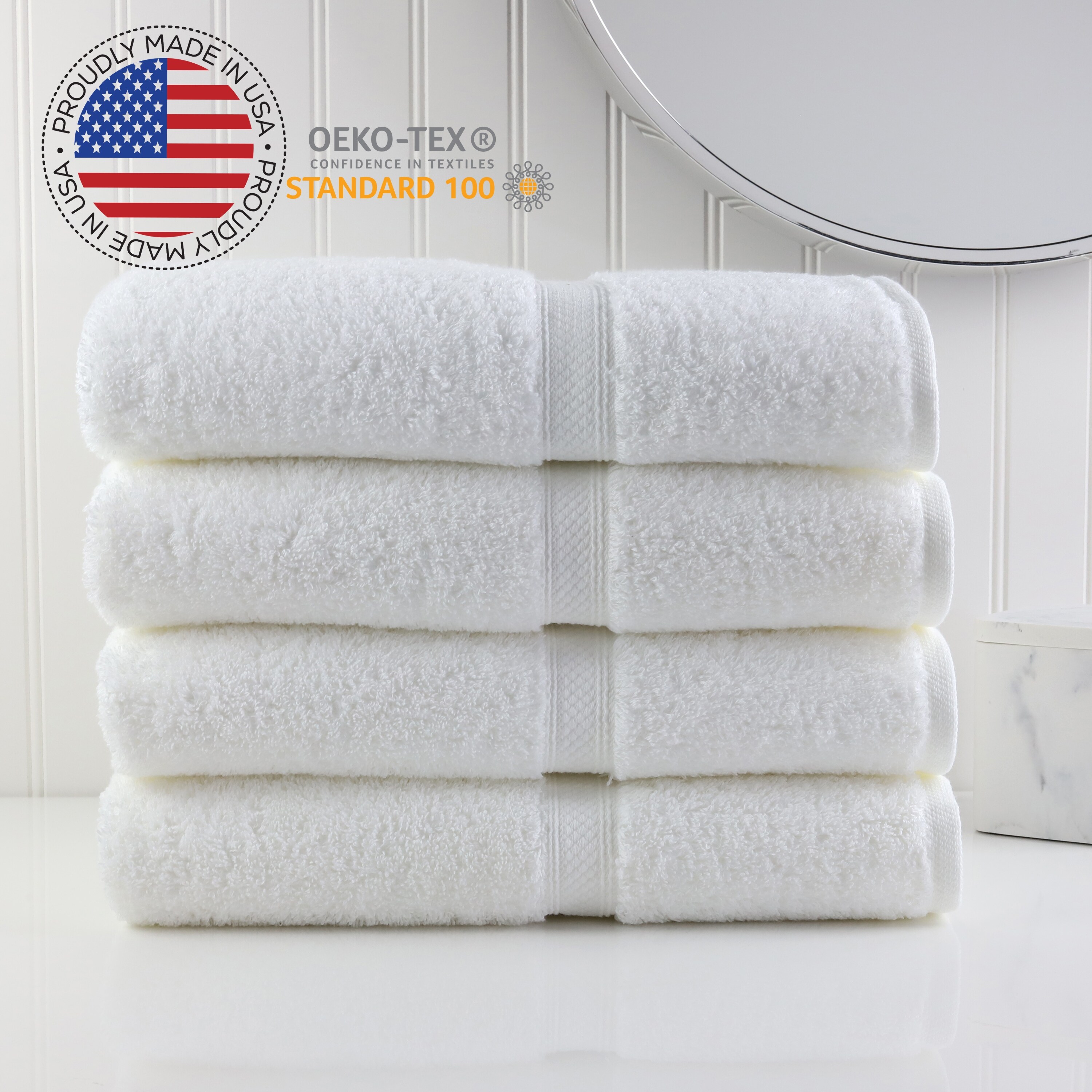 hotel style bath towel