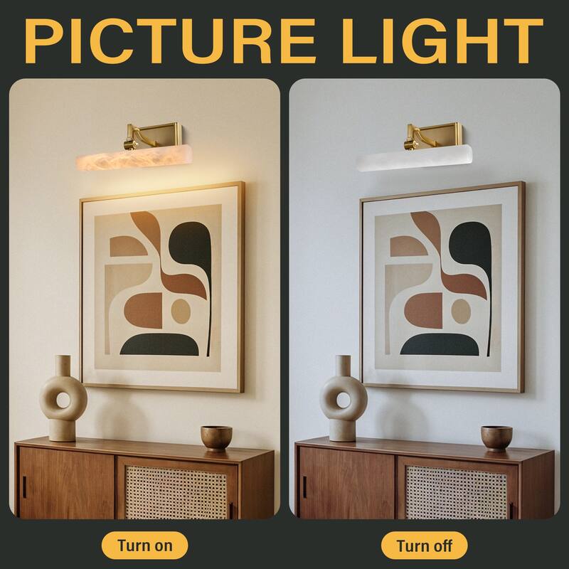 KAYLA 12/20-inch Marble Cylinder Vanity Light-Copper