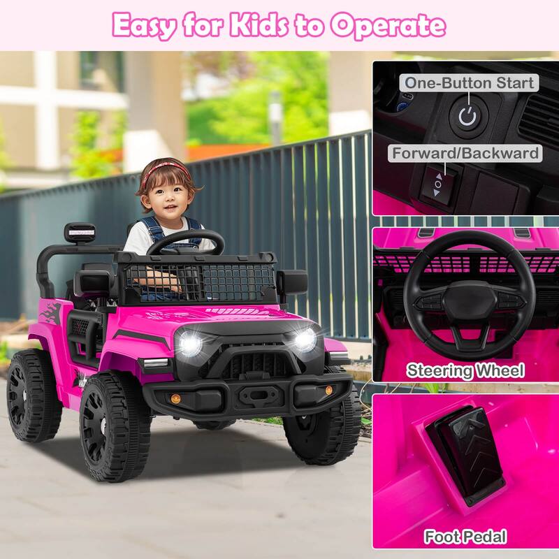 Costway 12V Kids Ride on Truck Car Battery Powered Electric Vehicle - See Details