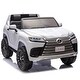 preview thumbnail 24 of 58, Licensed LEXUS LX600 24V Two-seater XXL Kids Ride,Four-wheel suspension,Bluetooth,MP3,Music,Power display Black