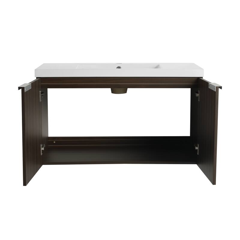 Malwee 24"/30"/36"/48" Bathroom Vanity with Sink, Floating Bathroom Vanity with Soft Close Door