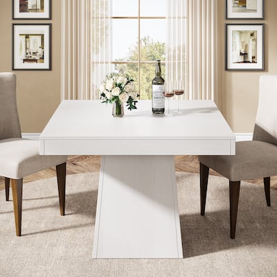 31.5 Inch Square Dining Table, Wood Kitchen Table Small Dinner Table Farmhouse Dining Room Table