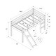 preview thumbnail 15 of 13, DHP Milton Kids' Low Loft Bed with Slide, Twin, Brown