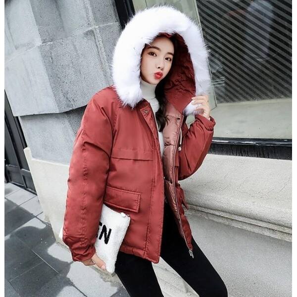 Shop Womens Winter Short Puffy Coat With Hood In Black Black L Overstock 24112504
