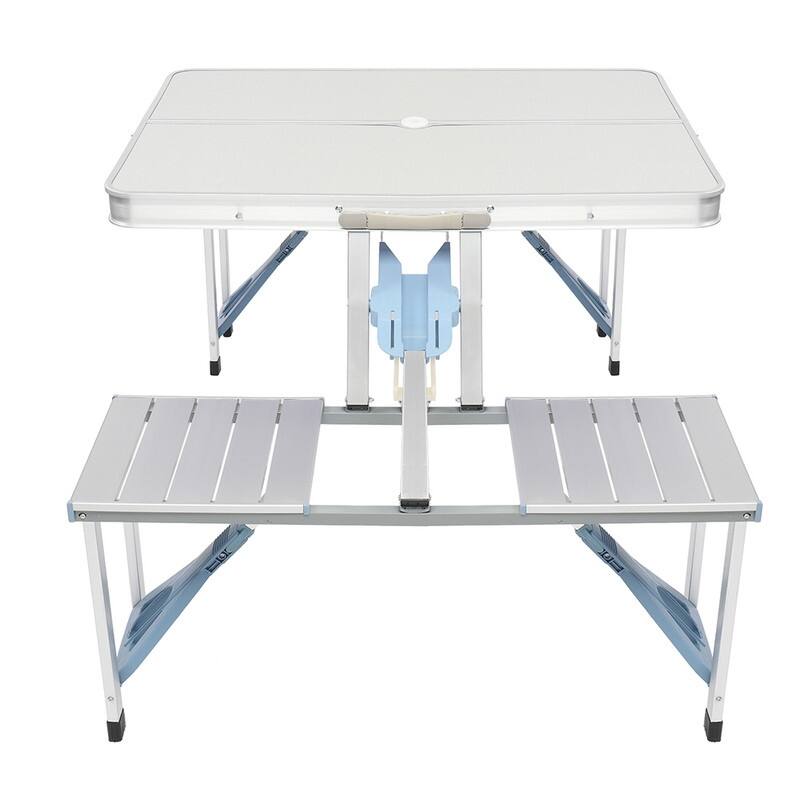 One Piece Folding Camping Table and Chair Aluminum Alloy