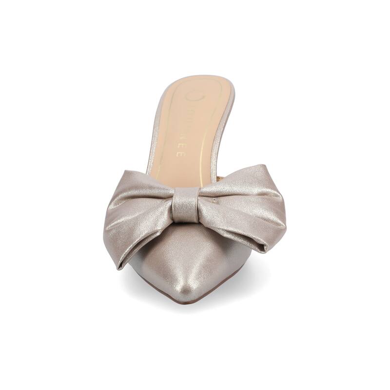 Journee Women's Tiarra Medium and Wide Width Evening Pumps - Wide - Champagne/Sparkle - 9